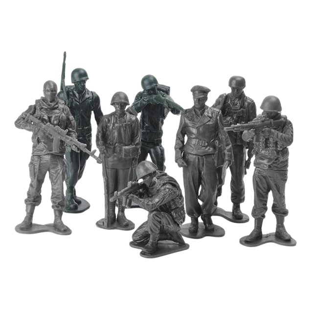 Ounissouiy 8x 1/18 figuras de soldados modelo arena decoración Diorama para niños Type2 NO2