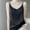 Black, variant on SNKSDGM Female Tank Top for Women Pack White Lace Tank Tops for Women Pack Womens Silk Satin Camisole Tank Tops V Neck Spaghetti Strap Blouses Back Sleeveless Shirt S