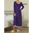 thumbnail image 2 of Avidlove Long Nightgown for Women Long Sleeve Nightshirt Full Length Sleepwear Soft Loungewear S-4XL, 2 of 7