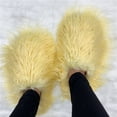 thumbnail image 1 of Factory Price New Designer Real Tan Sheep Fur Women Slides Slippers For Season With Customized Color, 1 of 7