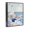 thumbnail image 2 of Stupell Industries Tropical Coastal Lighthouse in Pastels Black Framed Giclee Art, 16 x 20, by Creative Studio, 2 of 8