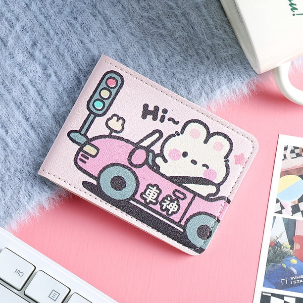 Funda protectora para carnet de conducir de perro Hello Kitty Pacha, dos en uno, funda de piel para carnet de conducir de vehículo de motor, tarjetero de apariencia