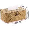 thumbnail image 2 of Cubierta rectangular ZHAOCHENG para caja de pañuelos de pasto marino, 2 of 5