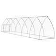 thumbnail image 5 of vidaXL Chicken Cage Silver Galvanized Steel Large Durable, 5 of 5