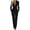 Black, variant on Womens Deep V-Neck Long Sleeve Dressy Jumpsuits High Waisted Button up Slim Fitted Straight Leg Suit Jumpsuit 2026 Spring Summer Business Casual Work Commuting Outfits Red M