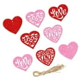 thumbnail image 2 of Abbraccia 8 Pieces Heart Shaped Gift Tags Heart Paper Hang Tags Hanging Tags Decorative Valentine's Day Gift Tags for Party Decorations, 2 of 10