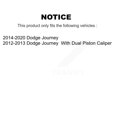 thumbnail image 2 of CMX Front Disc Brake Caliper Assembly Left Right Side (Driver Passenger) Kit for Car Dodge Journey KBC-100166, 2 of 10