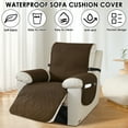 thumbnail image 3 of Dznils Recliner Chair Cover Reversible Furniture Chair Sofa Slipcover with Side Pockets, Coffee, 3 of 11