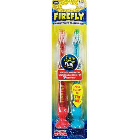 Firefly Lightup Timer Toothbrushes 2-pk (Soft)