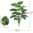 thumbnail image 4 of Artificial Trees for Outdoors, 30'' Artificial Green Plants Fake Tree UV Resistant Faux Plants for Indoor Outdoor Home Office Garden Decor（No Vase, 4 of 5