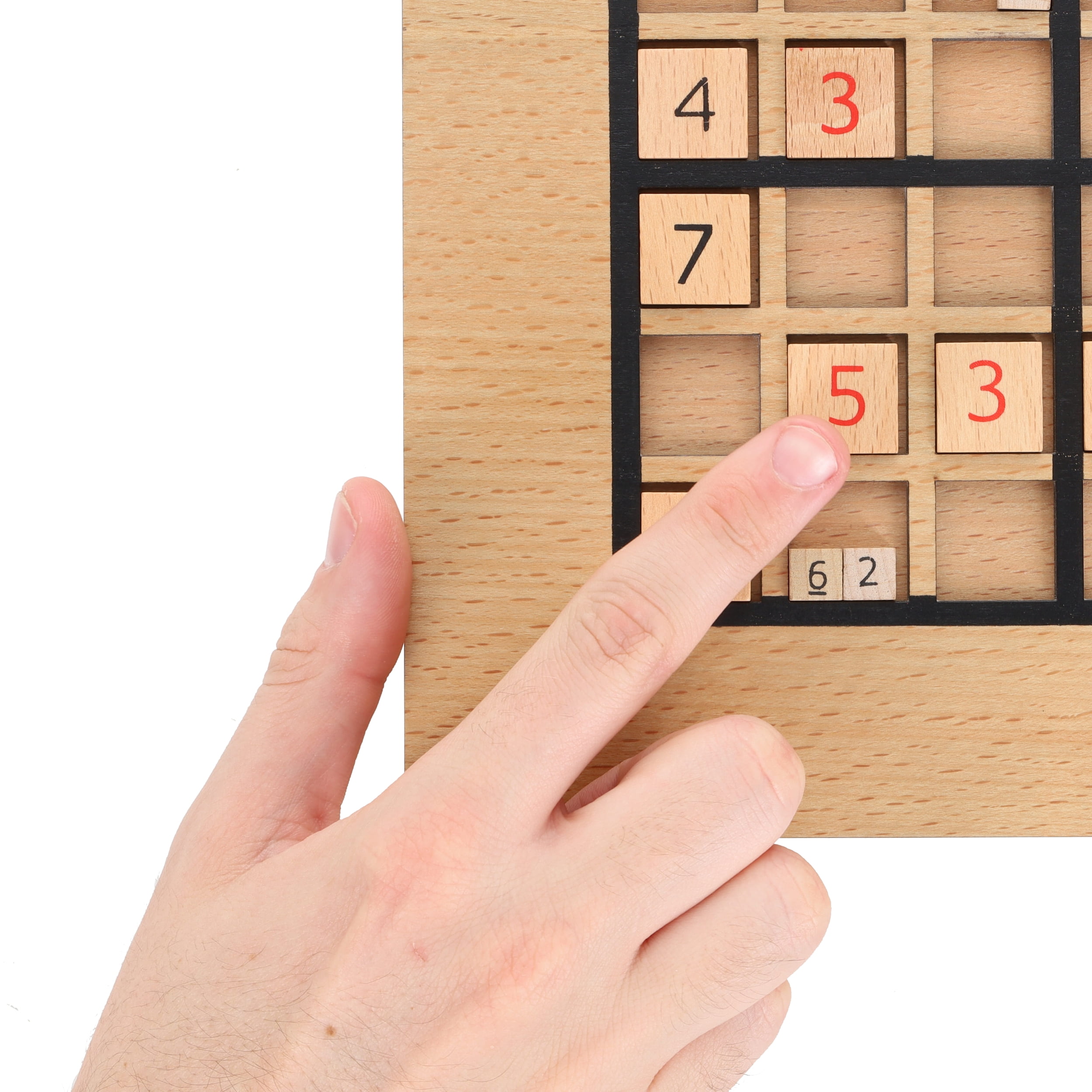 WE Games Wooden Sudoku Puzzle Board Game with Pull Out Drawers - 11 in