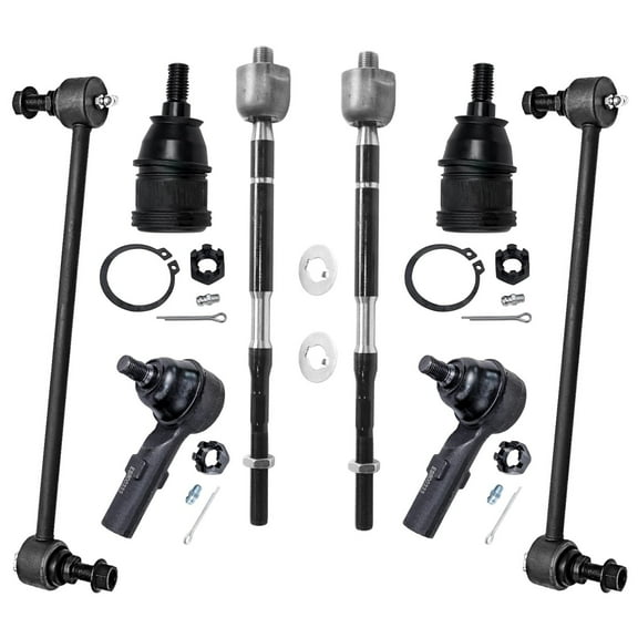 Detroit Axle - 8pc Front Suspension Kit for 2011-2017 Honda Odyssey, 2 Sway Bar End Links 2 Lower Ball Joints 4 Inner and Outer Tie Rod End Links 2012 2013 2014 2015 2016 Replacement