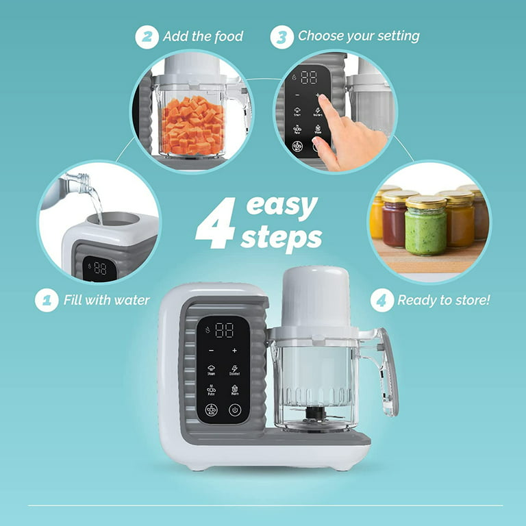 Digital Baby Food Maker Machine - 2-In-1 Steamer Cooker and Puree Blender  Food P 