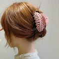 thumbnail image 6 of TNOBHG Strong Grip Hair Clip Women's Large Leaf Design Hair Claw Scalp-friendly Grip for Organized Hairstyles Hair Claw Hairpin, 6 of 8