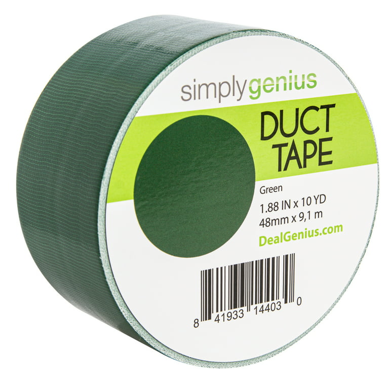 Simply Genius Craft Duct Tape Roll with Colors and Patterns, Solid Green