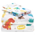 thumbnail image 1 of Juego de sábanas dobles para niños Joiedomi Dinosaur Soft Microfiber, 1 of 7