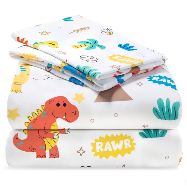 Juego de sábanas dobles para niños Joiedomi Dinosaur Soft Microfiber