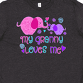 thumbnail image 4 of Inktastic My Granny Loves Me- cute elephants Youth T-Shirt, 4 of 5