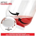 thumbnail image 4 of Stock Your Home 1 Gallon Clear Plastic Jars with Lids (1 Pack) 128 oz Wide Mouth Large Jar with Lid, Big Container for Candy, Cookies, Arts & Crafts, Bartender Money Tips, Kitchen & Pantry Storage, 4 of 6