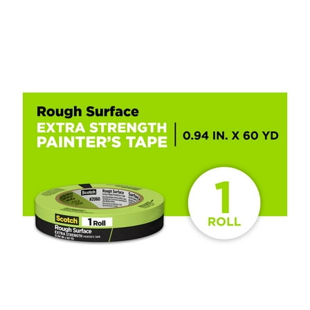 Scotch Rough Surface Painter's Tape, 0.94 in x 60.1 yd, Green, 1 Roll