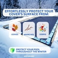 thumbnail image 2 of Swimline Hydrotools Leaf Net Winter Pool Cover for 18 x 40 Ft Above Ground Rectangle Pools, 2 of 7