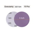 thumbnail image 2 of Unique Bargains 10 Pack 3-Inch Purple Sanding Discs 320 Grits Hook & Loop Professional Aluminum Oxide Sandpaper, 2 of 5