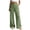 Light Green, variant on idosla Women's Summer Straight Casual Pants Wide Leg Pleated Palazzo Trousers Elastic Waist Lounge Pant (Black, M)