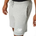 thumbnail image 3 of New Balance Men's Essential Stacked Logo Short Athletic Grey ms91584-ag, 3 of 4