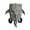 Light Gray, variant on 3D Shark Shaped Backpack PU Leather Daypack with USB Port for Travel School 12.2x16.1x4.3 Inch