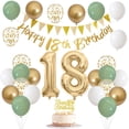 thumbnail image 1 of Decoración de cumpleaños, diseño de globos Jobkoo para cumpleaños número 18, 1 of 5