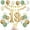 Avocado Green White 18th, variant on 40th Birthday Decorations for Women Men, Sage Green White Gold Birthday Balloons