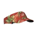 thumbnail image 2 of Gaeub Strawberry Sun Visor Hats with Empty Top and Adjustable, UV Protection for Golf Tennis Cycling Running, 2 of 8