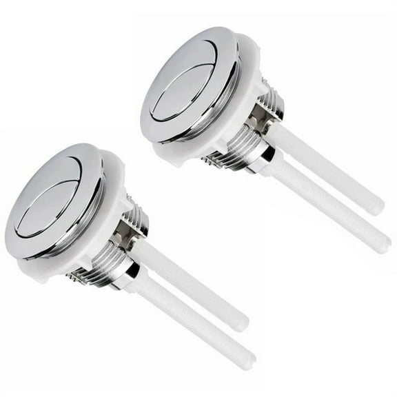 2PCS Toilet Flush Button Replaces 38mm Double-Button Switch Round Button Toilet Flush Button