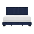 thumbnail image 3 of Reece Channel Stitched Upholstered Queen Bed, Sapphire Blue, by Hillsdale Living Essentials, 3 of 19