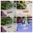 thumbnail image 2 of Clear Acrylic Wedding Table Sign with Wooden Base Smooth Edge Widely Used DIY Acrylic Board Holiday Party Decoration, 2 of 5