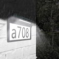 thumbnail image 1 of Raindrops Porch Solar House Number Sign Garden Black Polysilicon 1 Set, 1 of 8