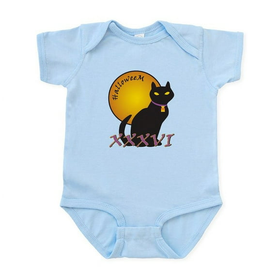 CafePress - Halloweem Cat Infant Bodysuit - Baby Light Bodysuit, Size Newborn - 24 Months
