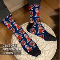 thumbnail image 4 of Personalized Firefighter Socks with Faces, 4 of 5