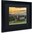 thumbnail image 2 of Trademark Fine Art "A Farm and A Prayer" Canvas Art by Michael Blanchette Photography Black Matte, Black Frame, 2 of 4