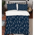 thumbnail image 1 of 3D Blue Moon Star Plants Quilt Cover Set Bedding Set Duvet Cover Pillowcases, 1 of 3