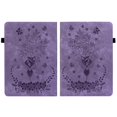 thumbnail image 2 of ELEHOLD Case for Kindle Paperwhite (11th Generation, 2021 release), Embossed Butterfly PU Leather Card Holder Folio Cover with Stylus Loop, Multiple Viewing Angles Stand Protective Shell,Purple, 2 of 7