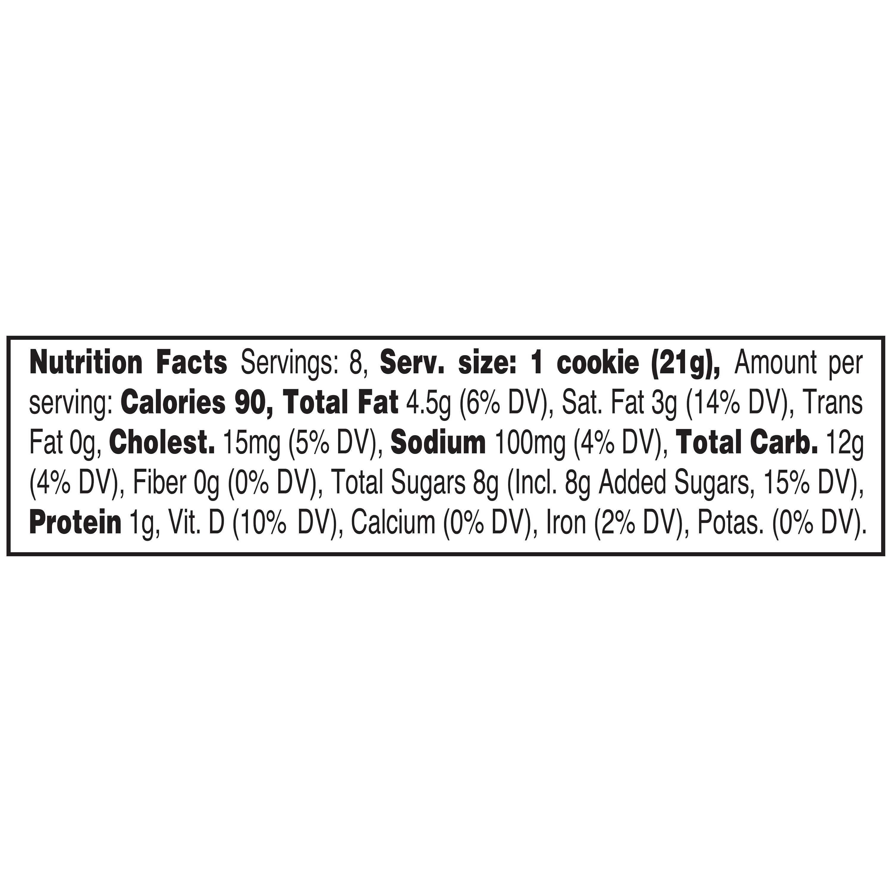 Marketside Thin & Crispy Baked Chocolate Chip Cookies, 6 oz, 8 Count