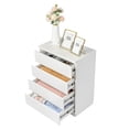 thumbnail image 6 of Bedside cupboard,Wood Simple 4-Drawer Dresser White, 6 of 6