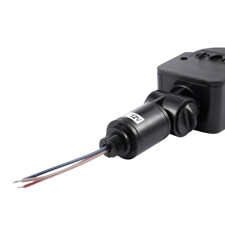 Outdoor 12V DC Automatic Infrared PIR Motion Sensor Switch for LED Light,  Black 