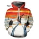 thumbnail image 3 of Sudadera con capucha con estampado de pingüino en 3D, sudadera con capucha con gráfico de animales, sudadera de moda para niños, sudaderas divertidas, ropa Harajuku, sudadera con capucha, 3 of 5