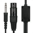 thumbnail image 2 of 5 Pin Aviation Headset Cable, ABS+Metal Stable Headset Cable, Durable For Airbus XLR To GA Dual Plug, 2 of 8