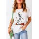 thumbnail image 2 of ABPHQTO Camiseta blanca con gráfico Walking Skeleton Fall Vibe para mujer, 2 of 5