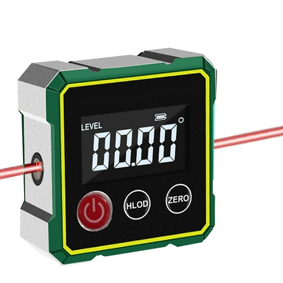 Neorosiri Intelligent Laser Inclinometer with Digital Display - High Precision Angle and Slope Measurement Tool with Magnetic Function and Type-C Charging