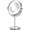 Silver, variant on Houflody Lighted Makeup Mirror, 1X/10X Magnifying LED Vanity Mirror, 7" Standing Cosmetic Mirror Battery Operated Cordless Portable Shaving Mirror for Bathroom Bedroom-Black