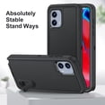 thumbnail image 4 of Dynamic Pro Hybrid Ultra Protective Case With Kickstand For Moto G Stylus 5g 2023 - Black Black, 4 of 6